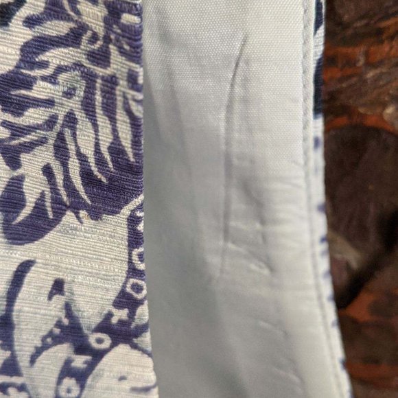 Dana Buchman Silk Damask Sleeveless Vest Mandarin Collar Purple, Black, White - Picture 12 of 14